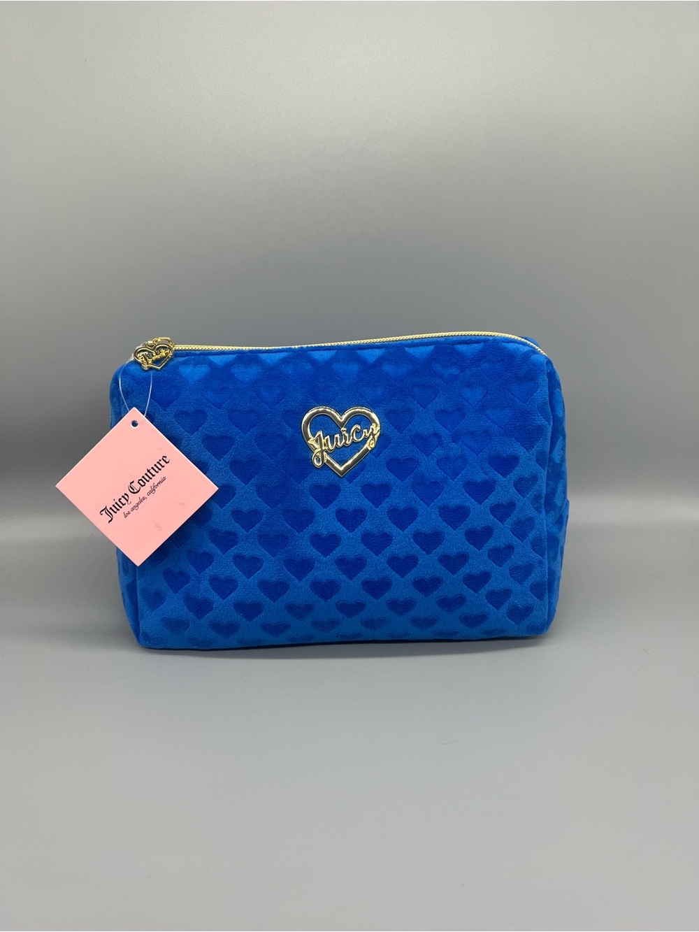 Juicy couture velour cosmetics bag